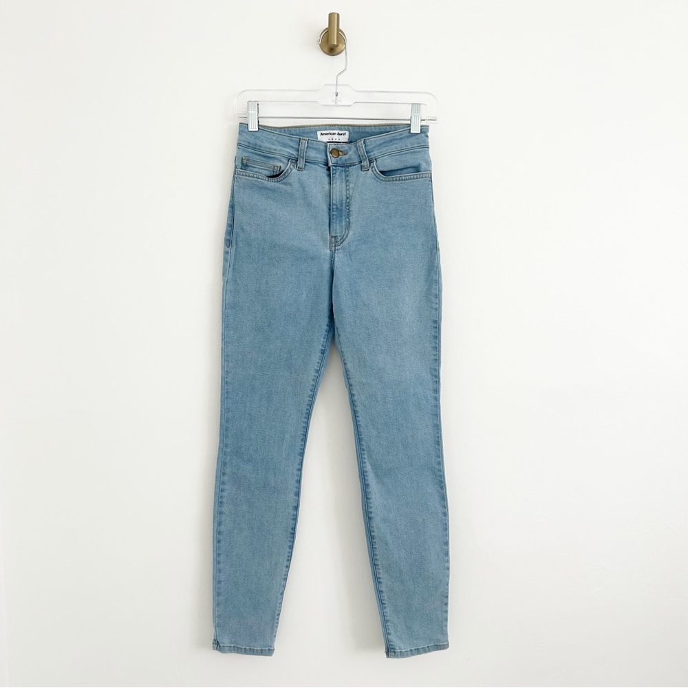 American Apparel Light Blue Wash Stretch Skinny Jeans Size 28